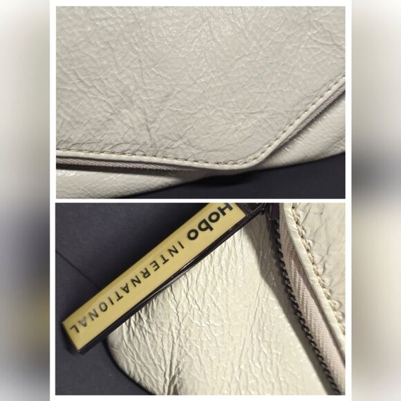 HOBO International Effe Clutch In Ivory Cream Patent Leather - Picture 6 of 8